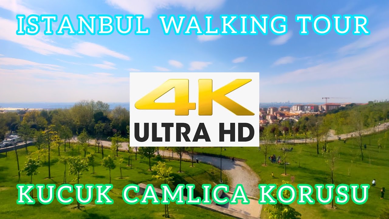 ISTANBUL WALKING TOUR KUCUK CAMLICA KORUSU 4K / اسطنبول جولة سيرا على الأقدام بستان camlica الصغيرة