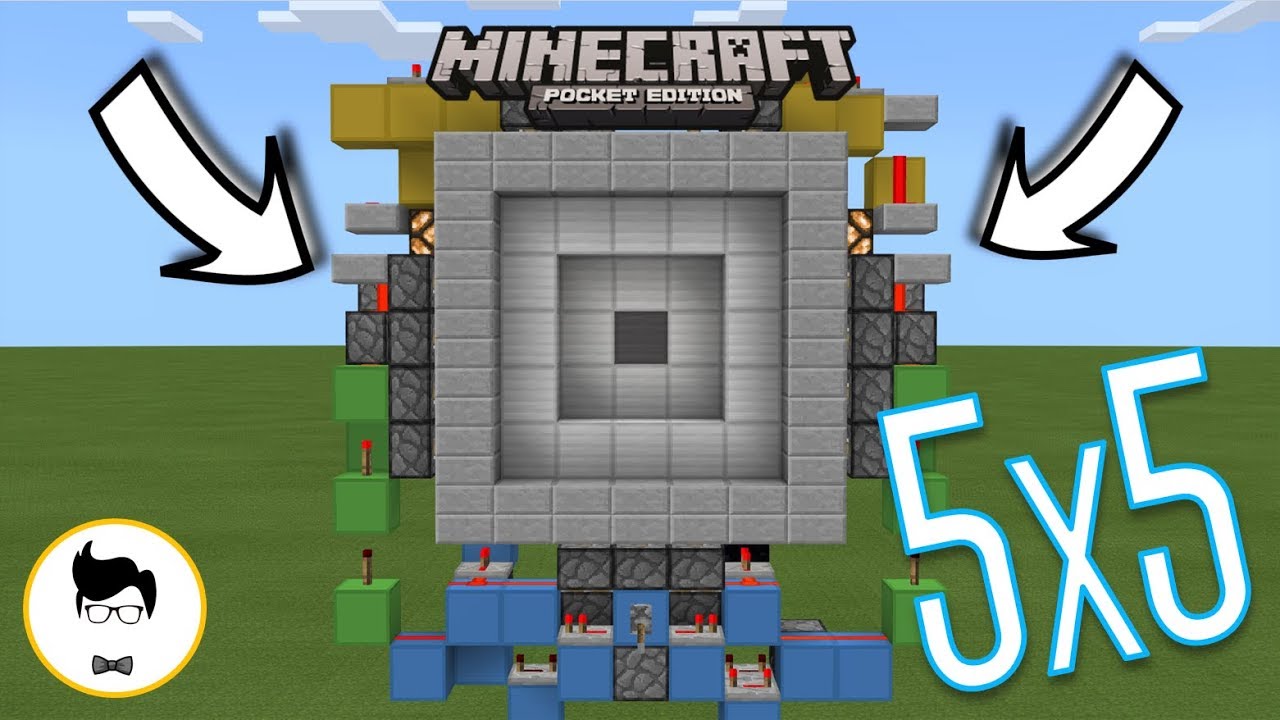 Minecraft PE Perfect 5x5 Vault Door (PE/Xbox/Windows10/Switch)