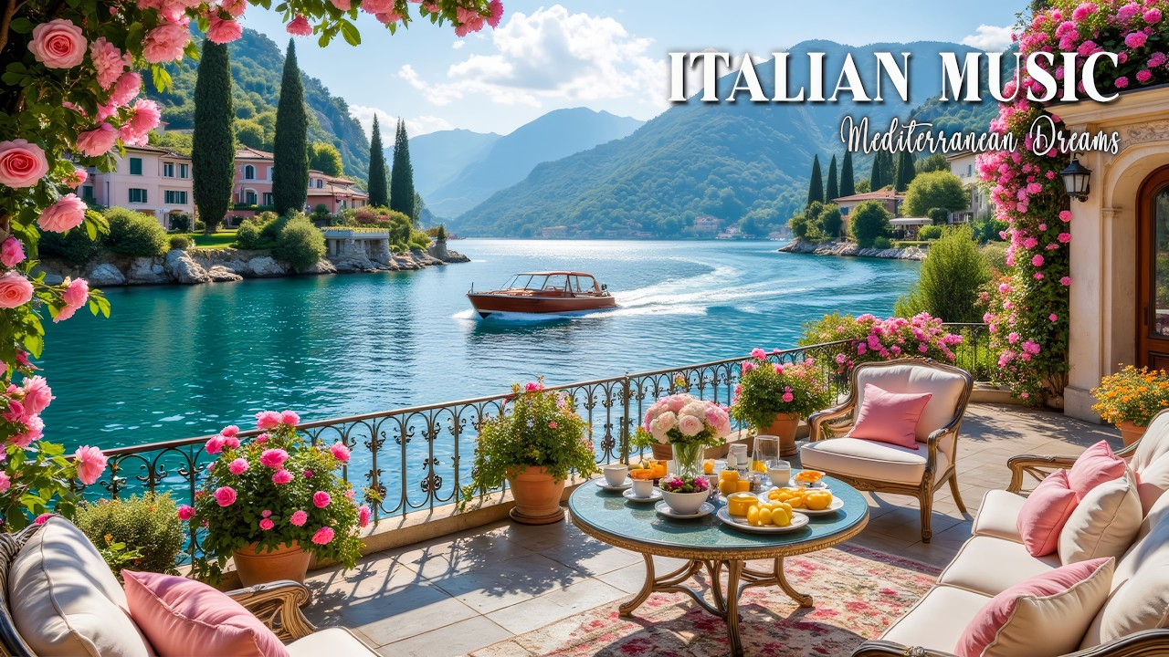 The Best 🇮🇹 Italian Music 🎶 Italian Vibes 🎶 Stunning Amalfi Coast & Turquoise Sea Views 4K