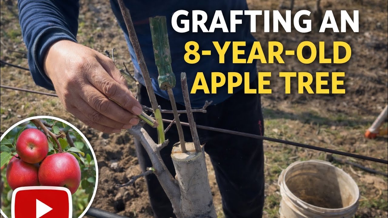 High Density Apple Tree Grafting: Step-by-Step (No Talking)
