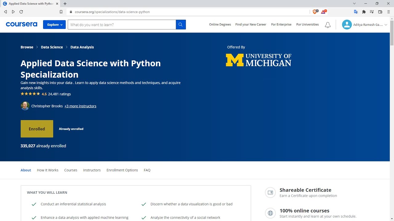 Coursera's Applied Data Science with Python Specialization first impression