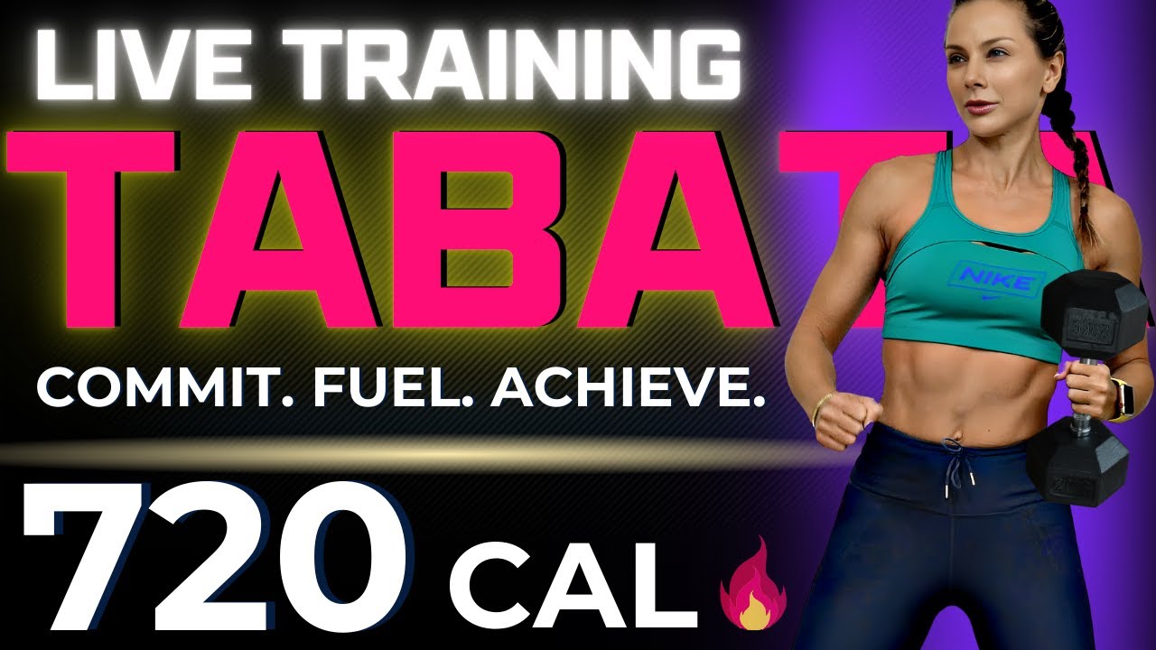 55-MIN INTENSE FAT KILLER TABATA WORKOUT (body sculpting, weight loss, build lean body + abs, 20/10)