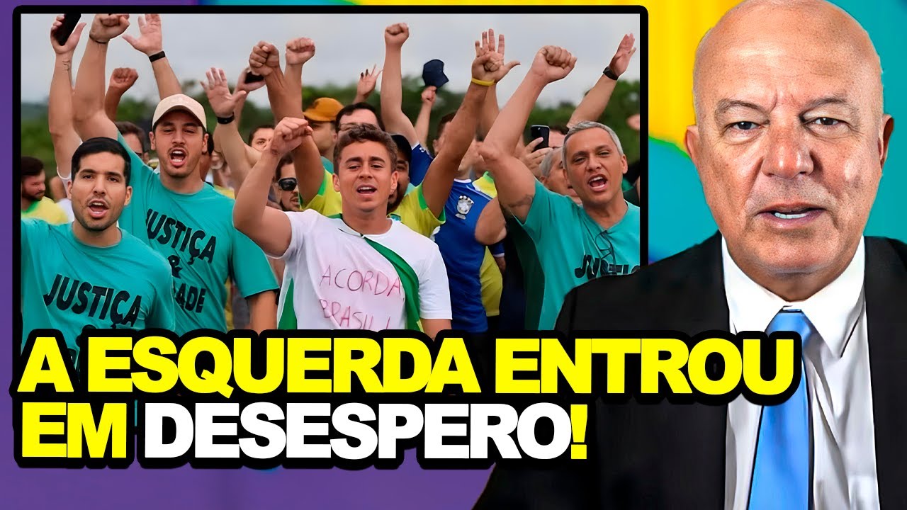BOMBA! ESQUERDA ENLOUQUECE COM CAMINHADA DE NIKOLAS FERREIRA E TENTA PARAR MANIFESTAÇÃO