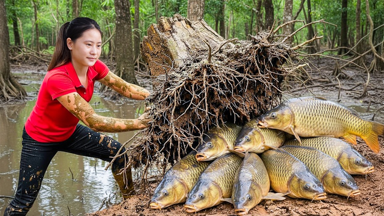Harvesting Massive Carp Fish from Rural Ponds & Go to Market Sell | Countryside Life Vietnam