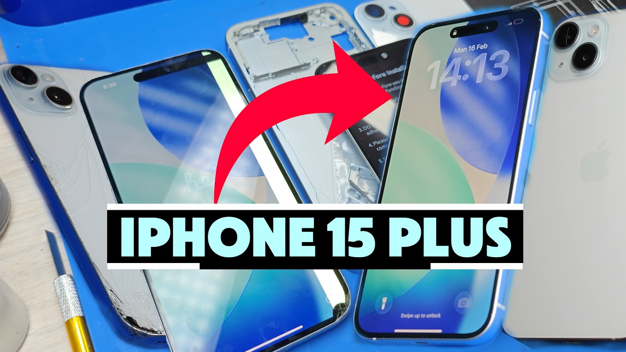 iPhone 15 Plus complete restoration (display, backcover, middle frame) step-by-step
