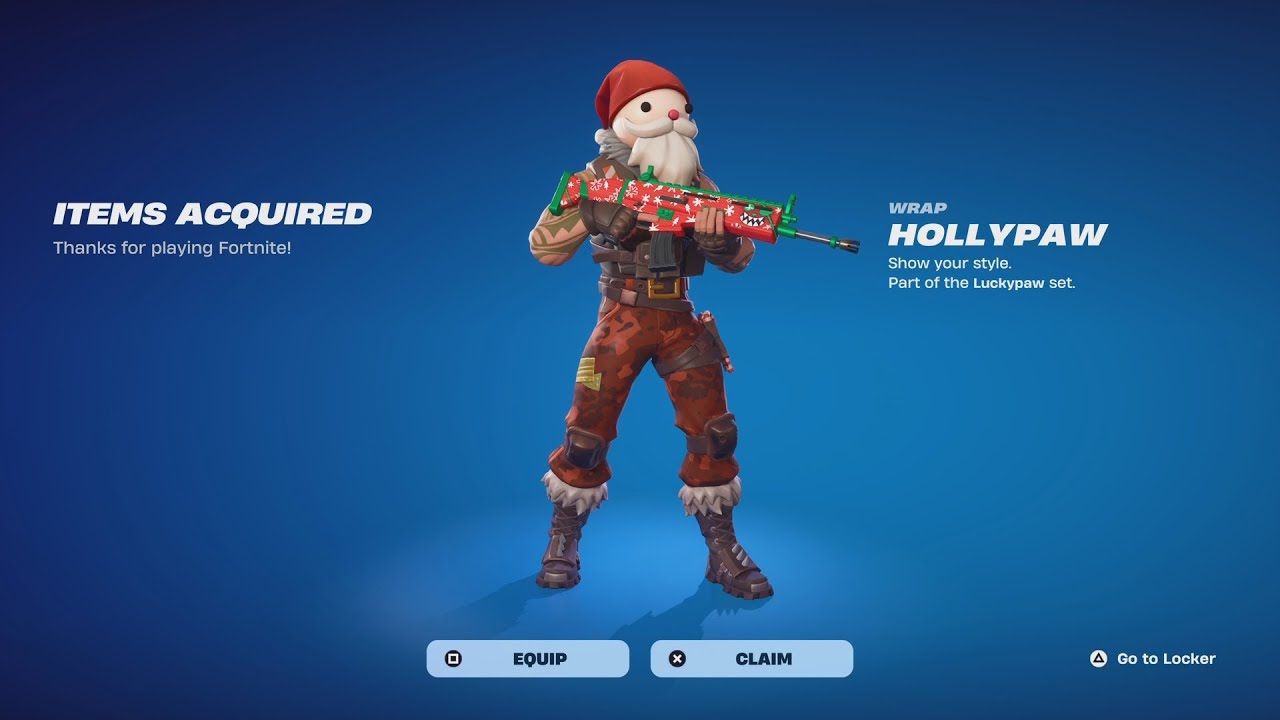Fortnite Winterfest 2025: FREE Gift #1 Available Now! (How to Get the Hollypaw Reward)