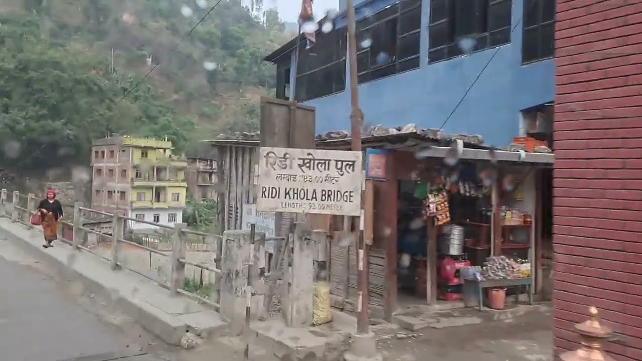Ridi Bazaar Gulmi - Ridi Ruru Kshetra - रिडी रुरु क्षेत्र गुल्मी - Ridi Bajar - Tinmukhe Bridge Ridi