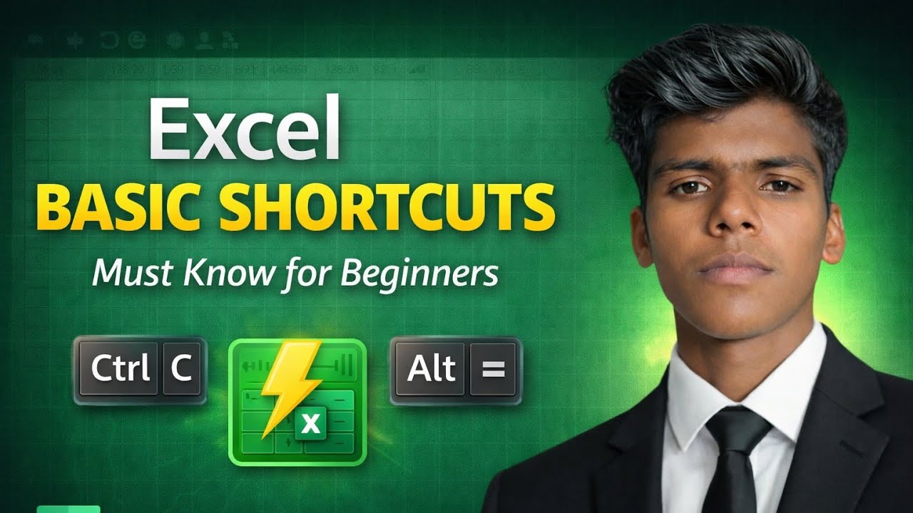 Excel Basic Shortcuts | Must Know for Beginners