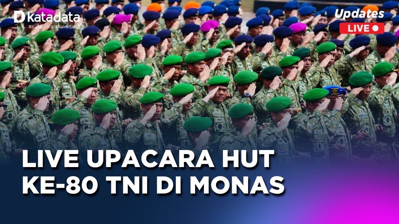 [LIVE] Upacara HUT ke-80 TNI di Monas - Part 1