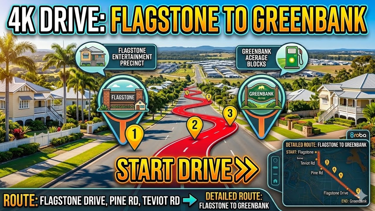 Flagstone to Greenbank 4K Drive #flagstone #greenbank #queensland #brisbane #australia