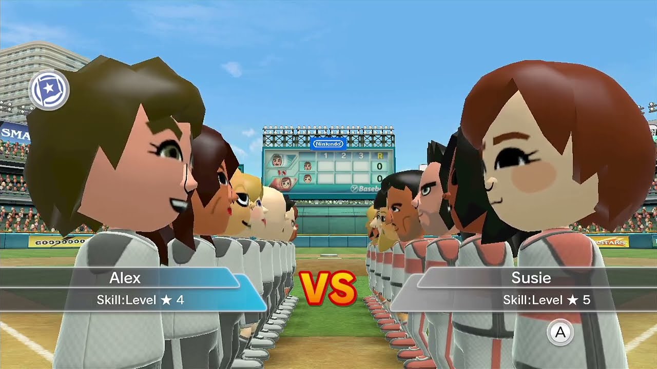 Wii Sports Club - Baseball Player Alex is back !! Professional league