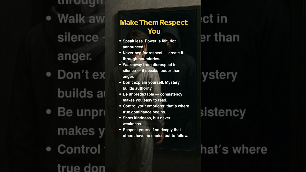 Make Them RespectYou #respect #respectyourself #quotes #psychology
