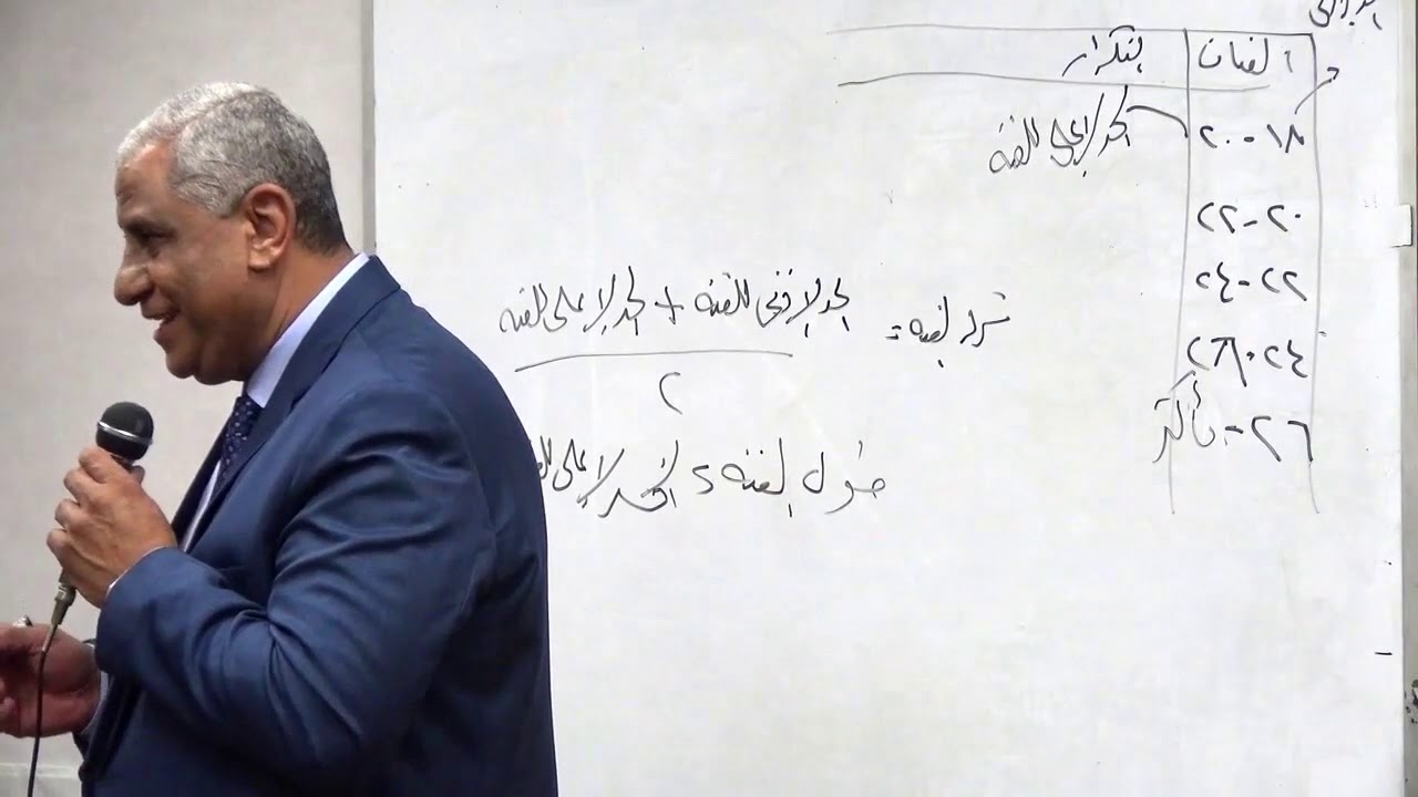 محاضرة - الاحصاء الاجتماعى الوصفى - المحاضرة الاولى - الفرقة الاولى - دكتور/ شعبان عبدالجيد