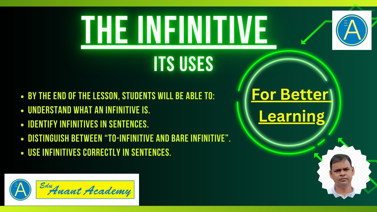 The Infinitive in English Grammar | Uses of Infinitive with Examples | Class 9 & 10 wbbse / CBSE