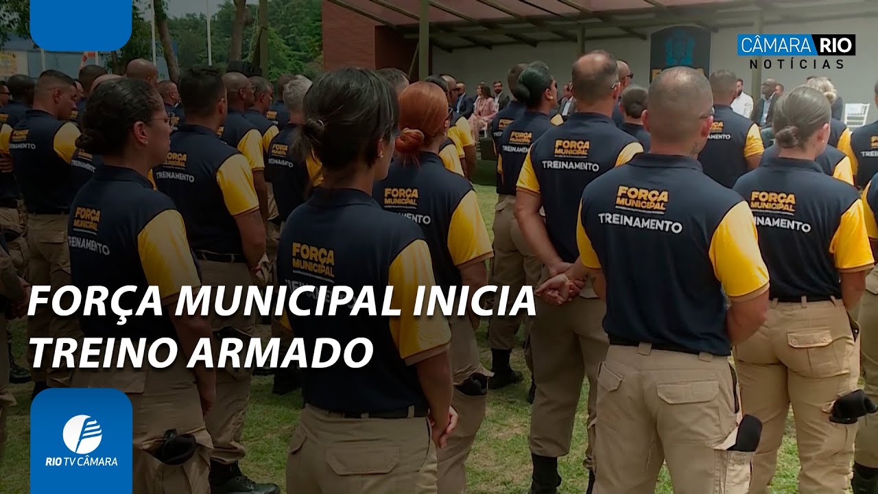 Nova força de elite da Guarda Municipal inicia treinamento armado no Rio