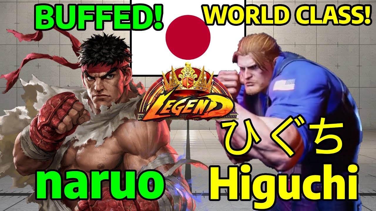 🔥 STREET FIGHTER 6 ➥ naruo (RYU リュウ) VS. Higuchi ひぐち (GUILE ガイル) LEGEND RANKS 🔥