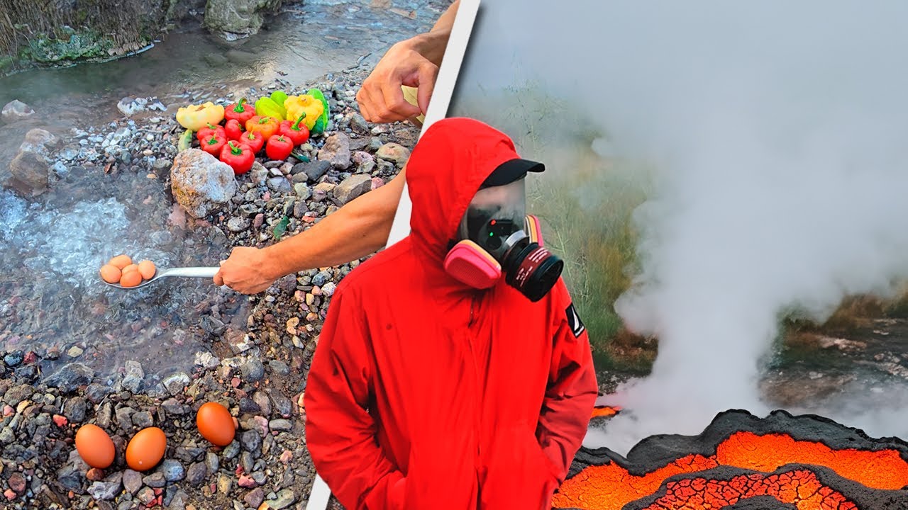 Cocinando en un VOLCÁN, ¿Es CALIENTE? | Ausoles, Chilanguera, San Miguel, El Salvador