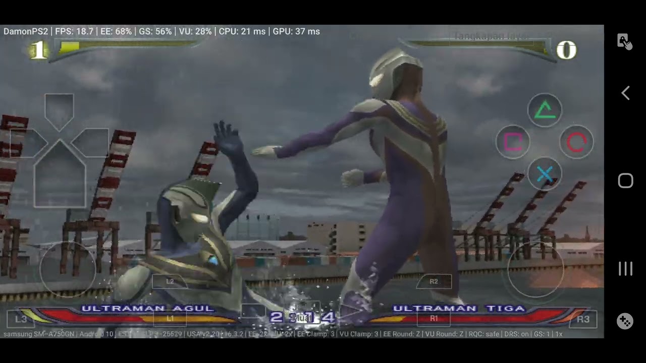 gameplay ultraman agul UFER