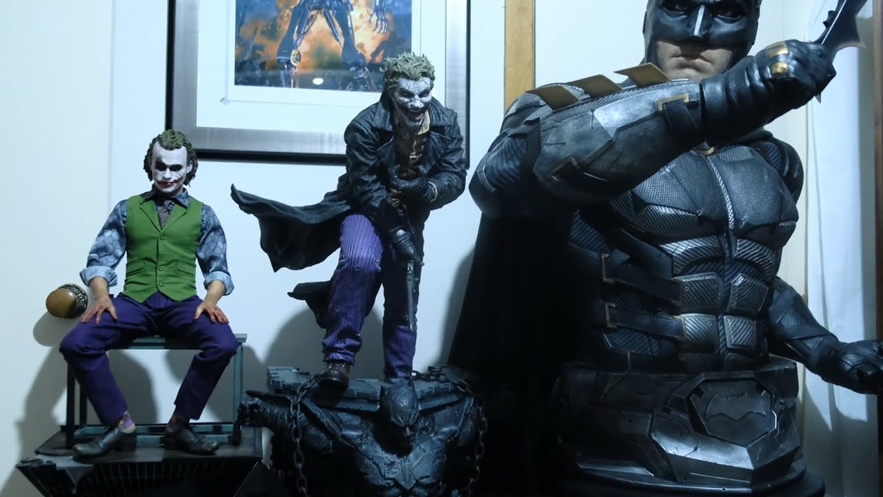 Batman and Joker Statues Prime One - Infinity Studios Bust - Queen Studios