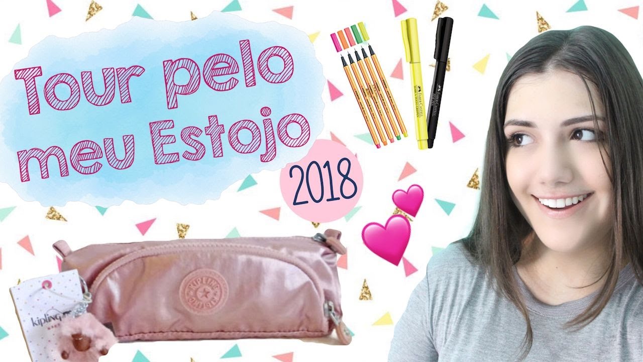 TOUR PELO MEU ESTOJO⎟MATERIAL ESCOLAR 2018