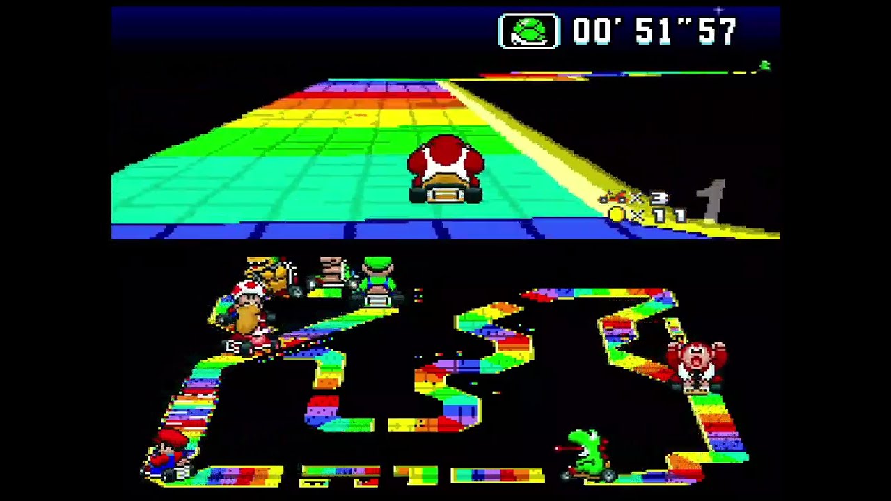 Super Mario Kart Rainbow Road 2025