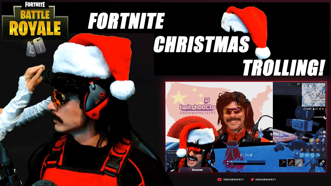 DrDisrespect Trolls Kids In Fortnite! - Hilarious Christmas Special!