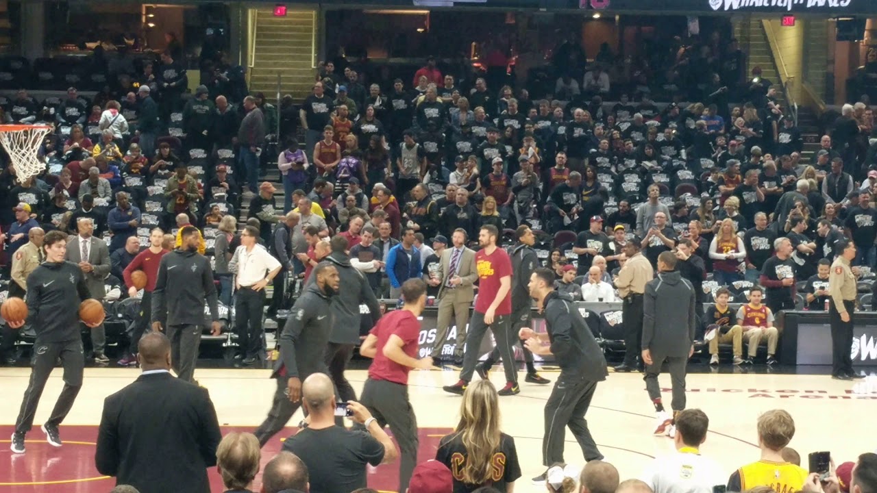 4/15/2018 Cavaliers vs Pacers - Before game warm up