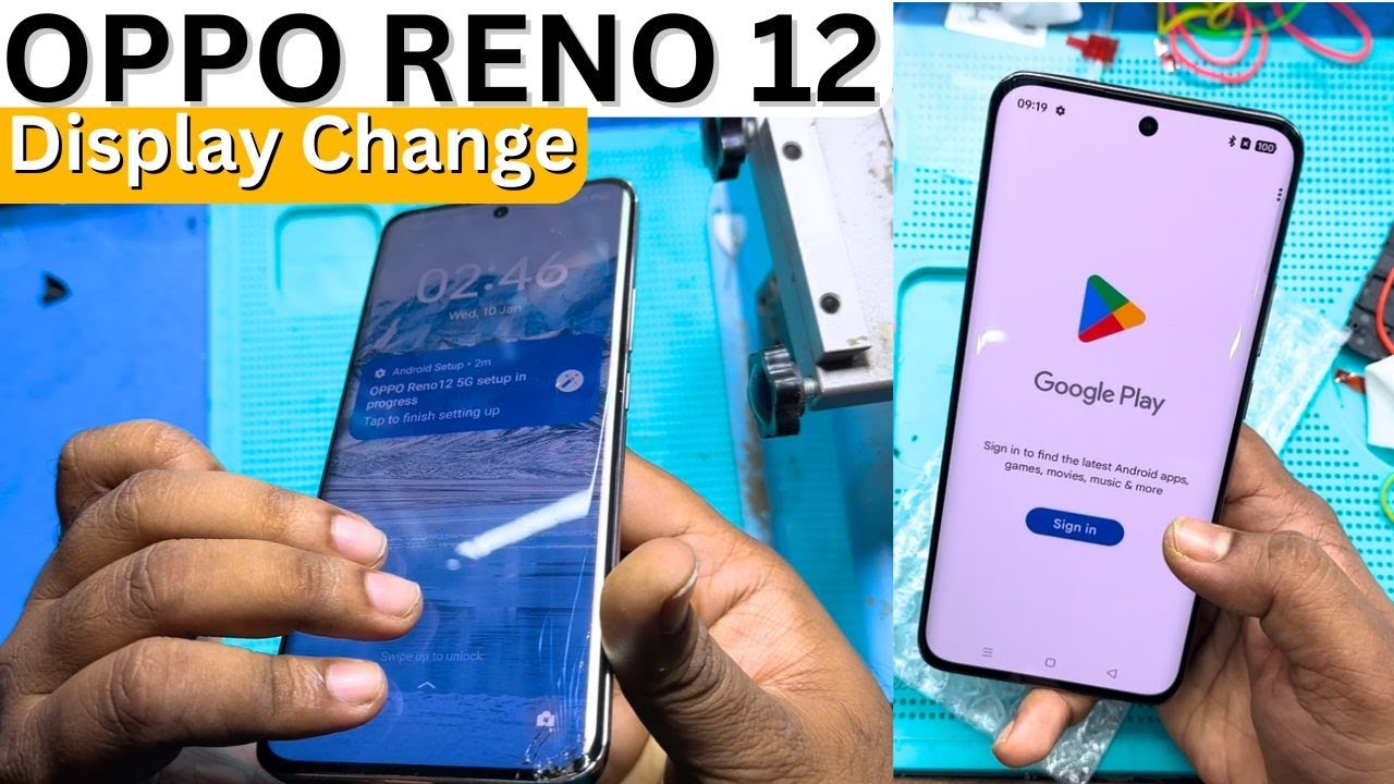OPPO RENO 12 BROKEN DISPLAY CHANGE 
