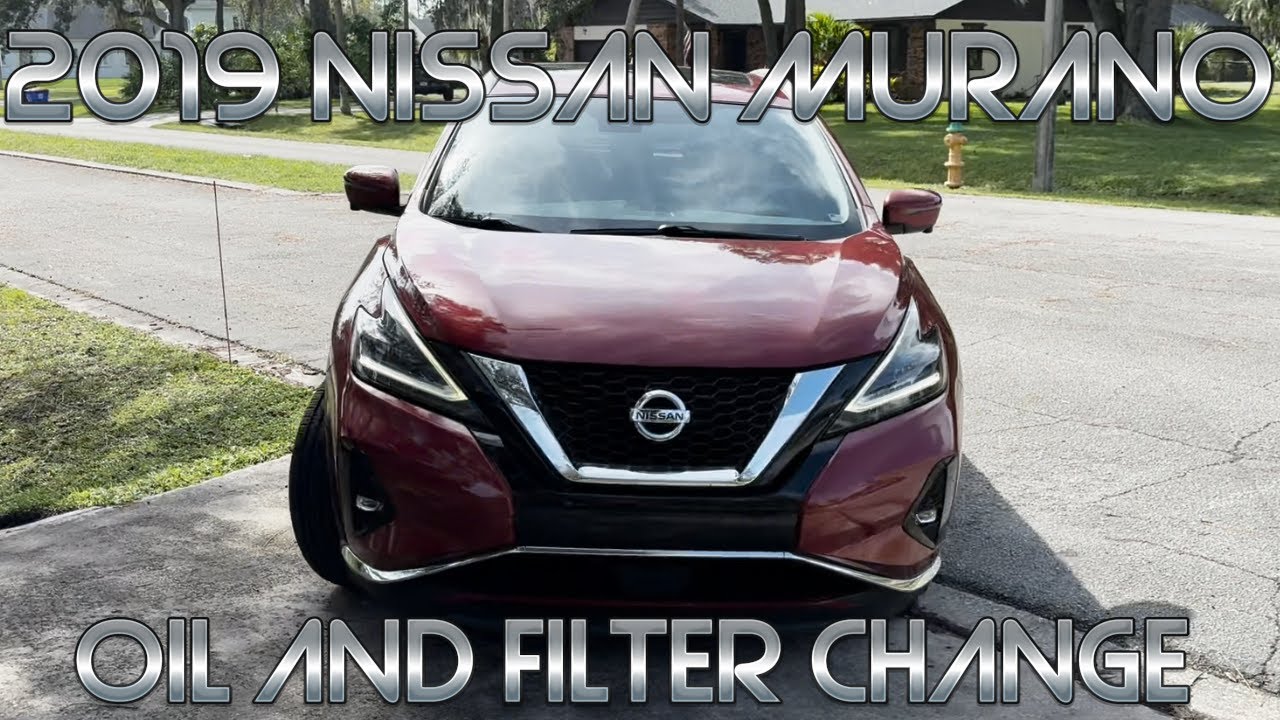 Замена масла и фильтра в Nissan Murano 2019 года.