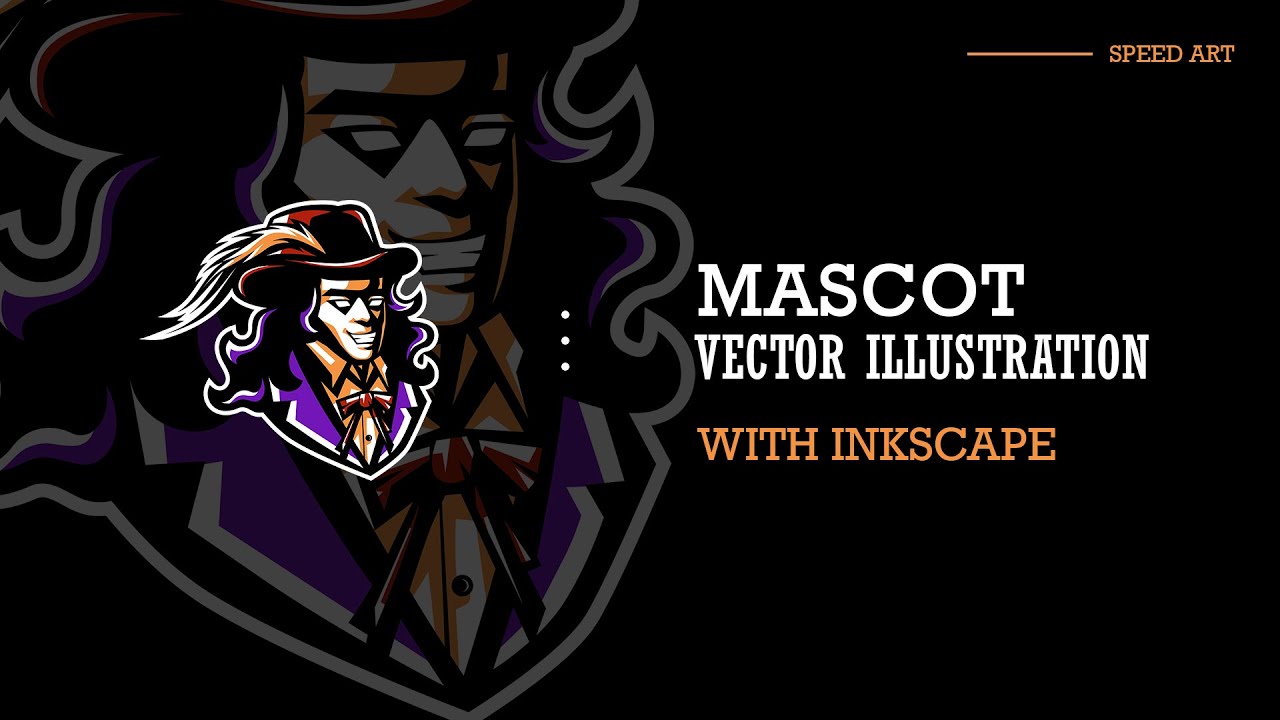 IMPORTANT! This is How I Create Illustration Mascot Gaming Logo Using Inkscape. Speed Art