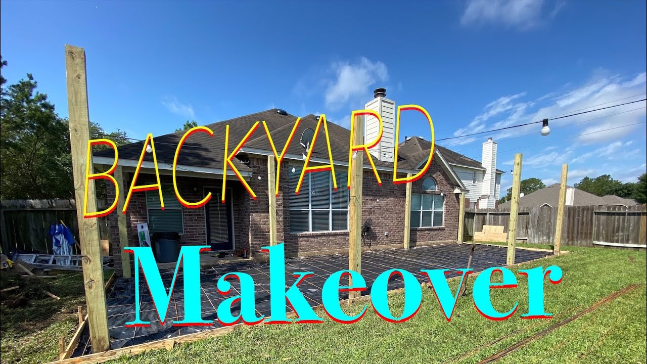 BACKYARD MAKEOVER PART 1| CONCRETE
