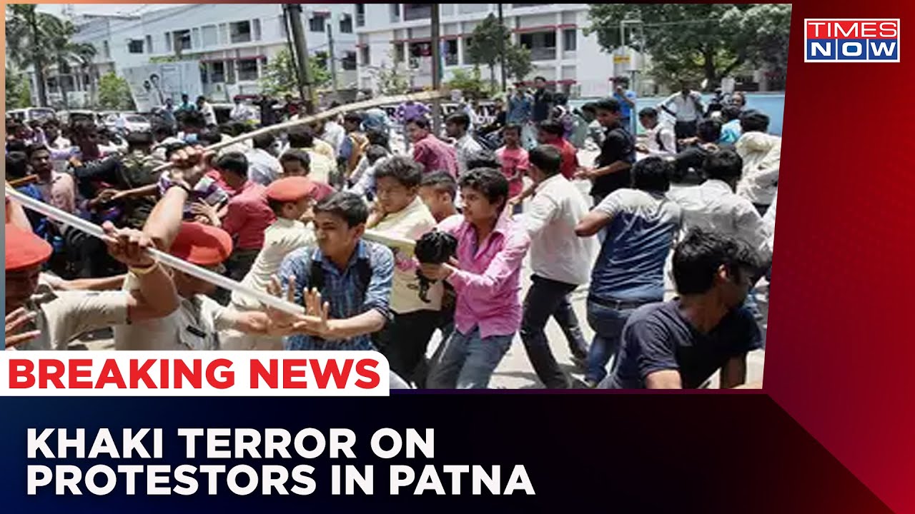 Bihar Protest: Khaki Terror Caught On Cam In Patna, Youth Demanding Employment Beaten By Lathi