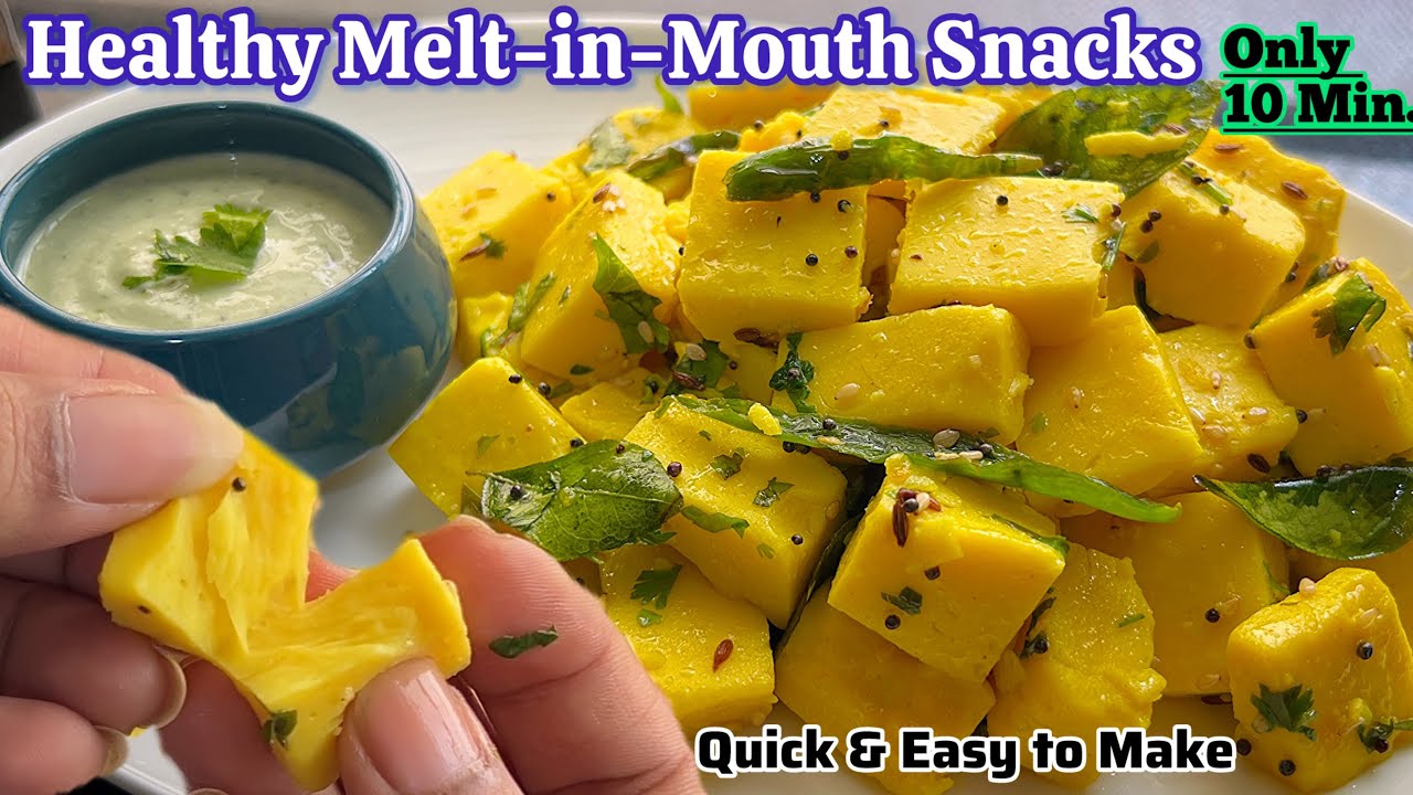 High Protein,Low Calorie Snacks Ready in 10 Mins Healthy Khandvi Bites. Easy Gujarati Khandvi Recipe