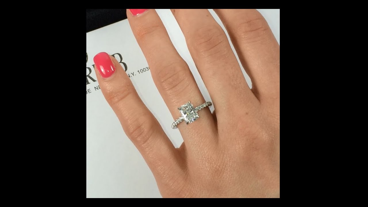 1.50 carat Radiant Cut Diamond Engagement Ring