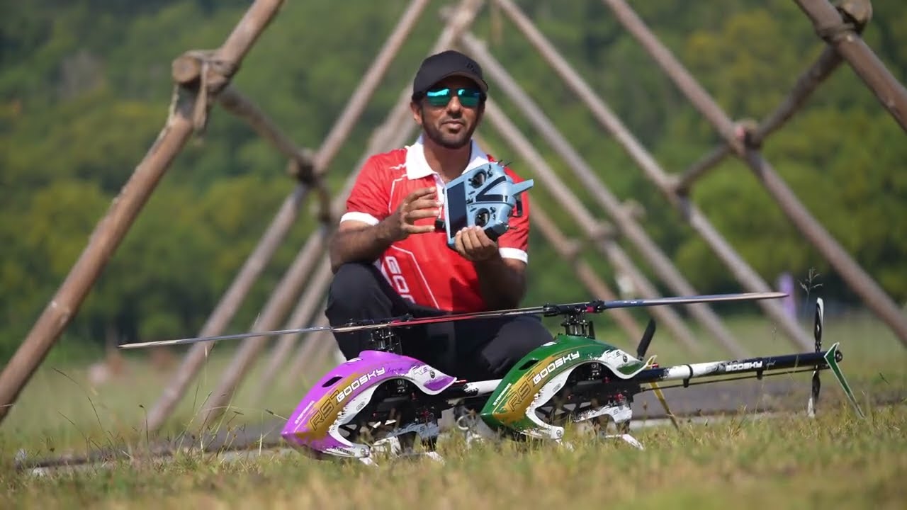 Один из самых мощных радиоуправляемых вертолетов в мире, новый Goosky RS7 Ultra Tareq Alsaadi Goosky