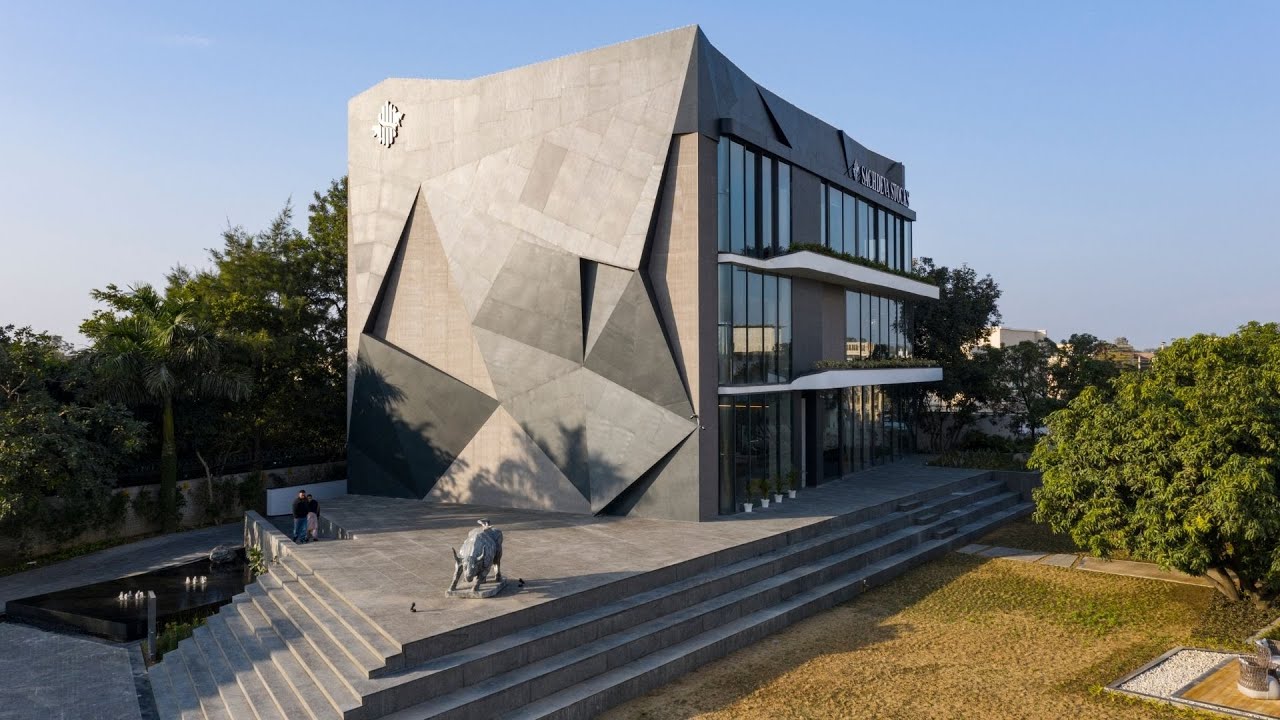 The Aventador Office Building in Hoshiarpur, #India by 23DC Architects