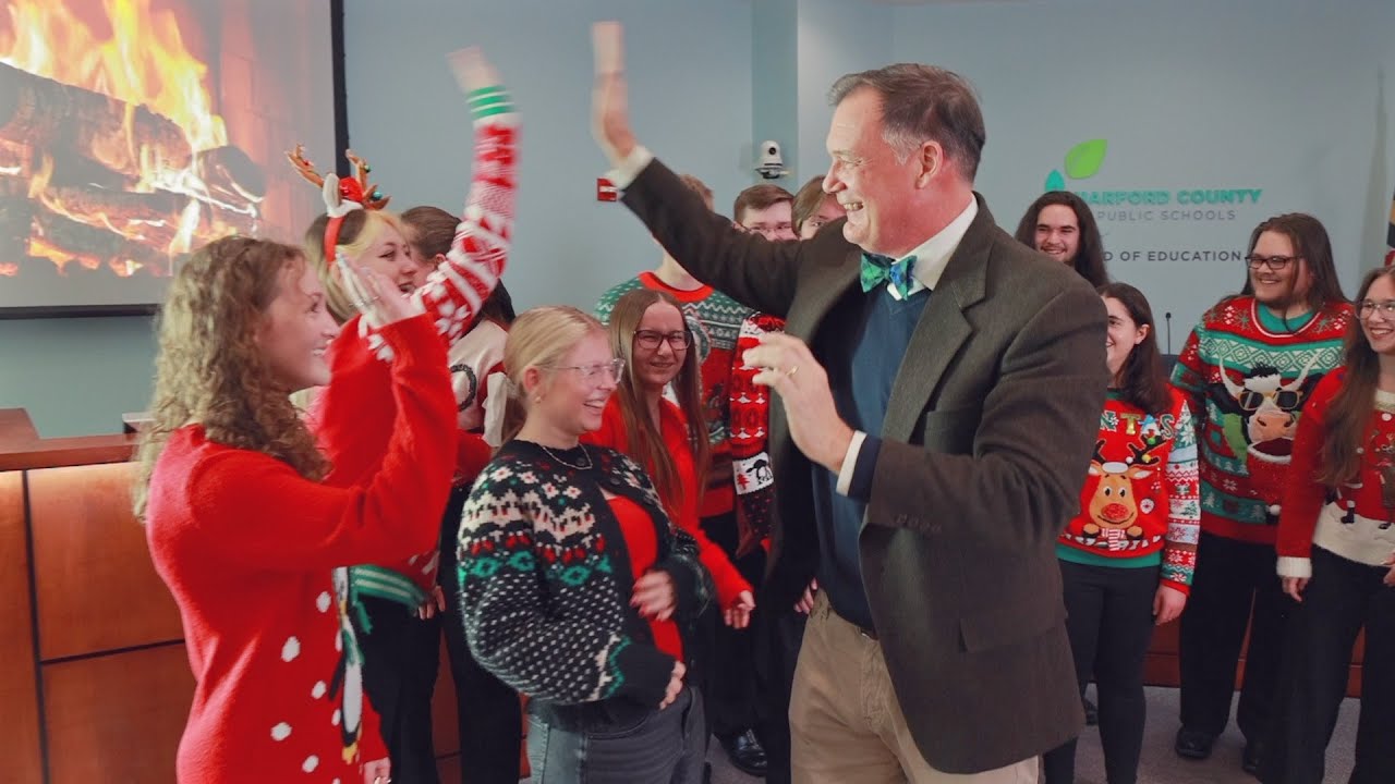 Holiday Message from Dr. Bulson, featuring the Bel Air Pop Choir 2025
