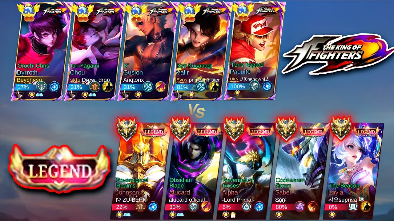 KOF VS LEGEND SQUAD WHO WILL WIN? (SUPER INTENSE MATCH) | THE KING OF FIGHTERS VS LEGEND 