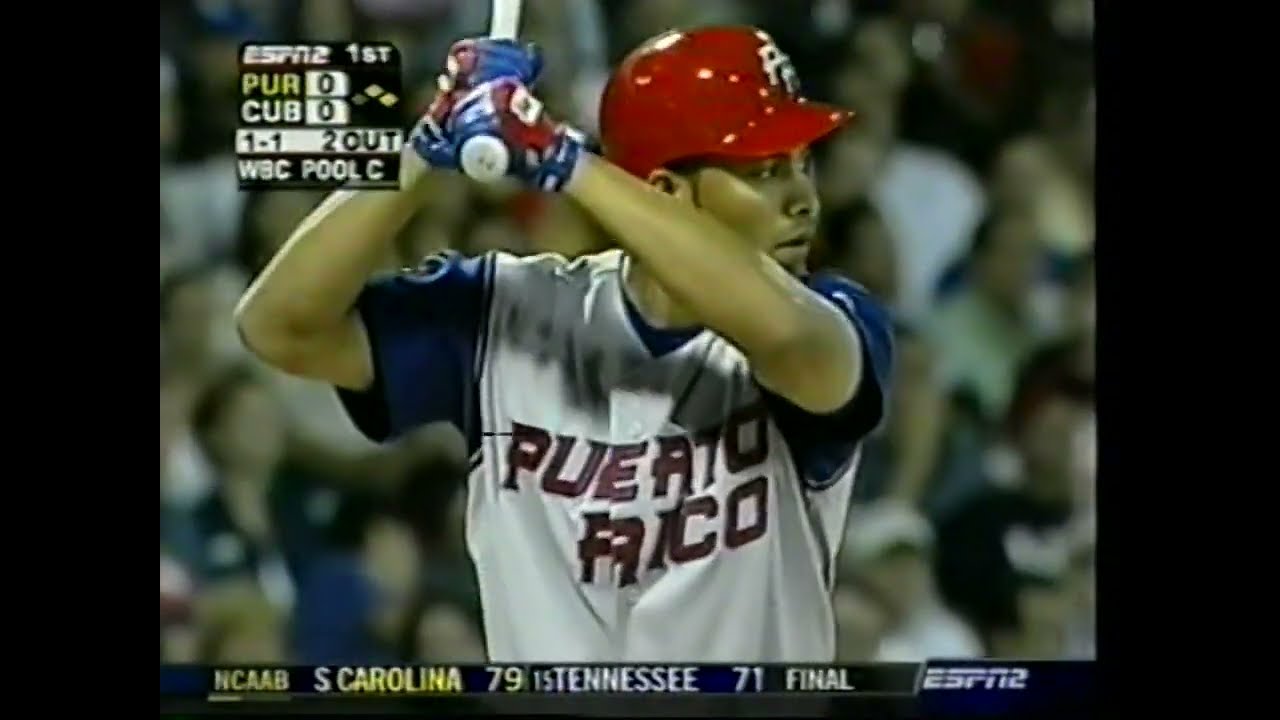 Puerto Rico vs Cuba World Baseball Classic 2006 on ESPN 60FPS
