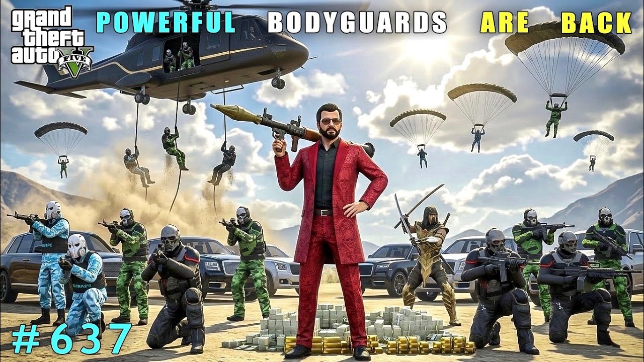 The Return Of Michael’s Ultimate Bodyguards | Gta V Gameplay #637