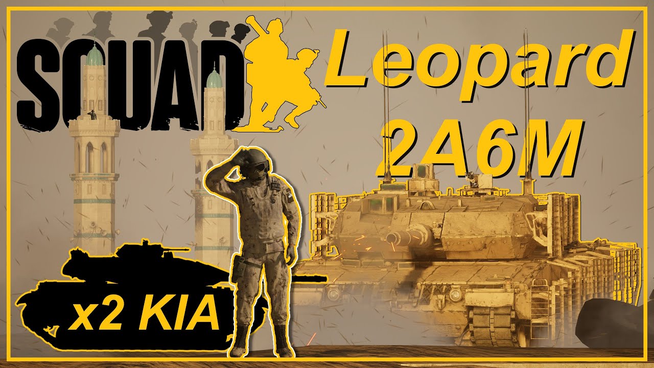 Танк Leopard 2A6M уничтожает турецкие танки | Геймплей Squad Armour