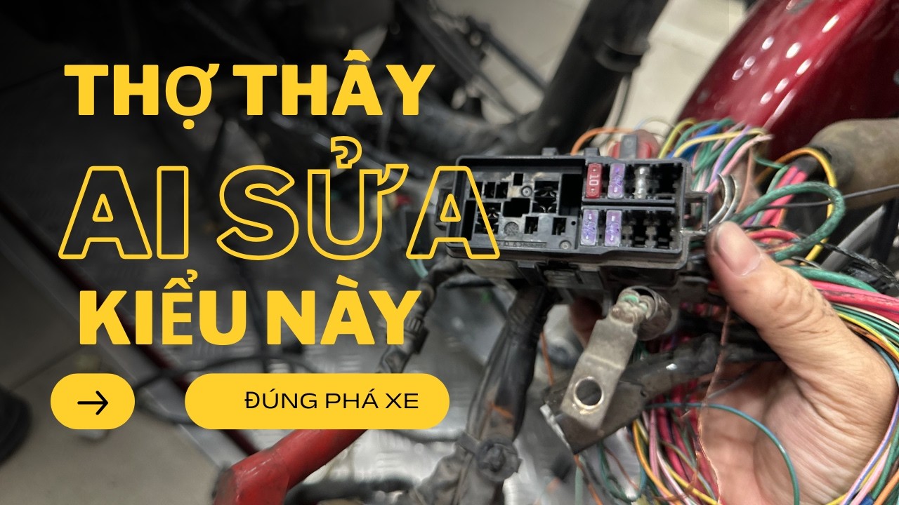 Thầy thợ  sửa kiểu phá xe #tuisuahonda #hondavision #vision