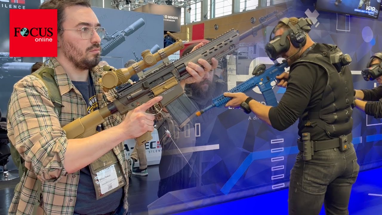 Killer-Drohnen und Sturmgewehre: Rüstungsbranche zeigt neueste High-Tech-Waffen