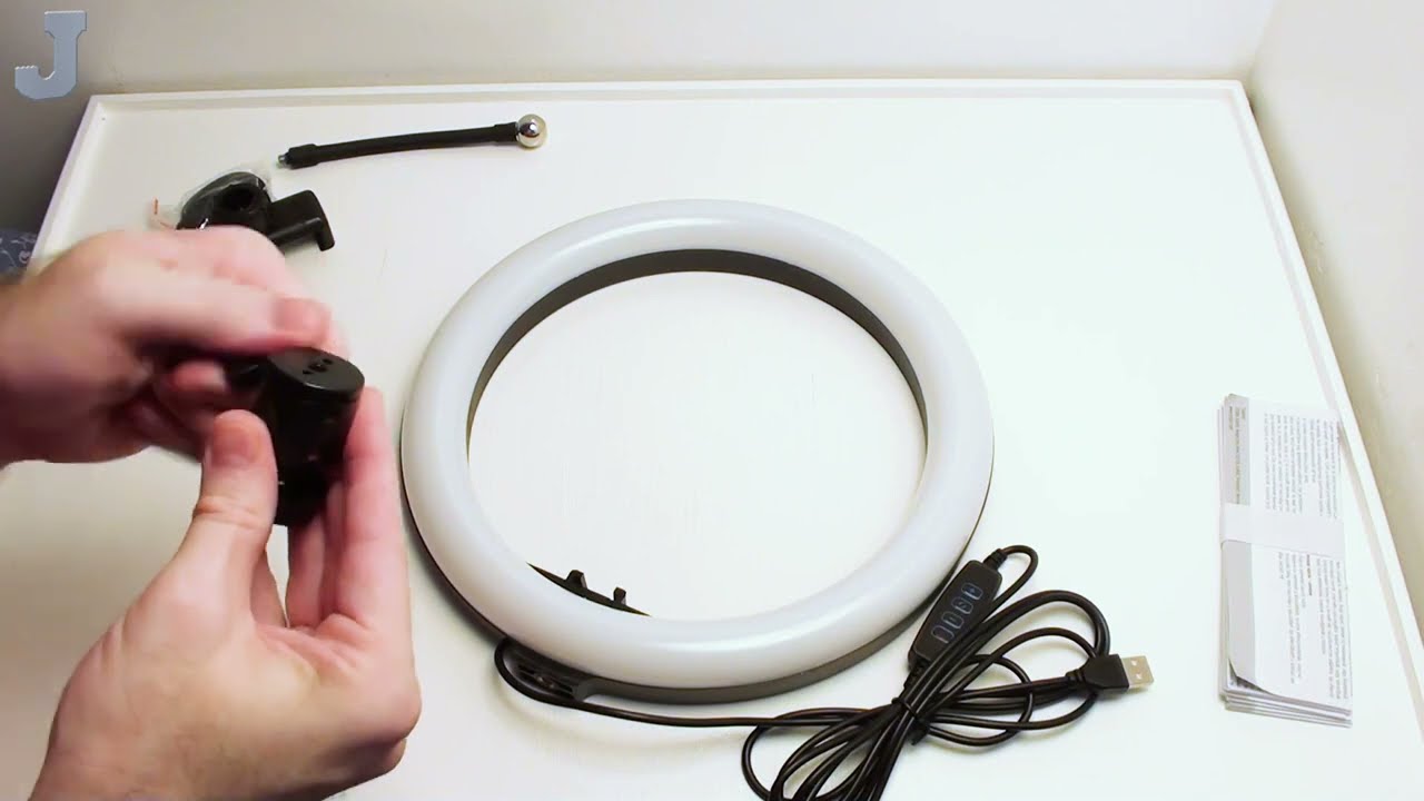 Tchibo 10 Inch LED Ring Light Unboxing & Test