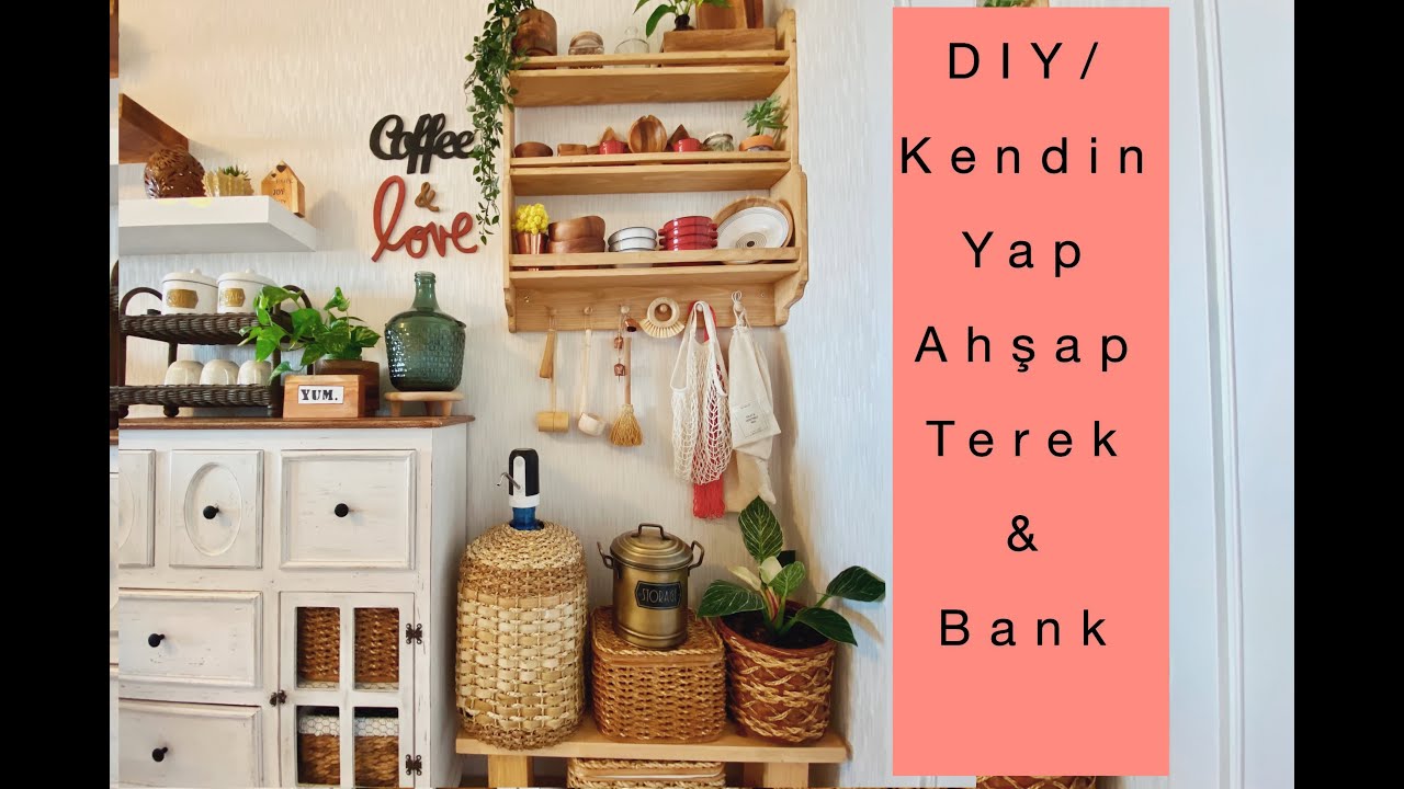 DIY / Wooden Shelf & Bench - Kendin Yap Ahşap Terek & Bank