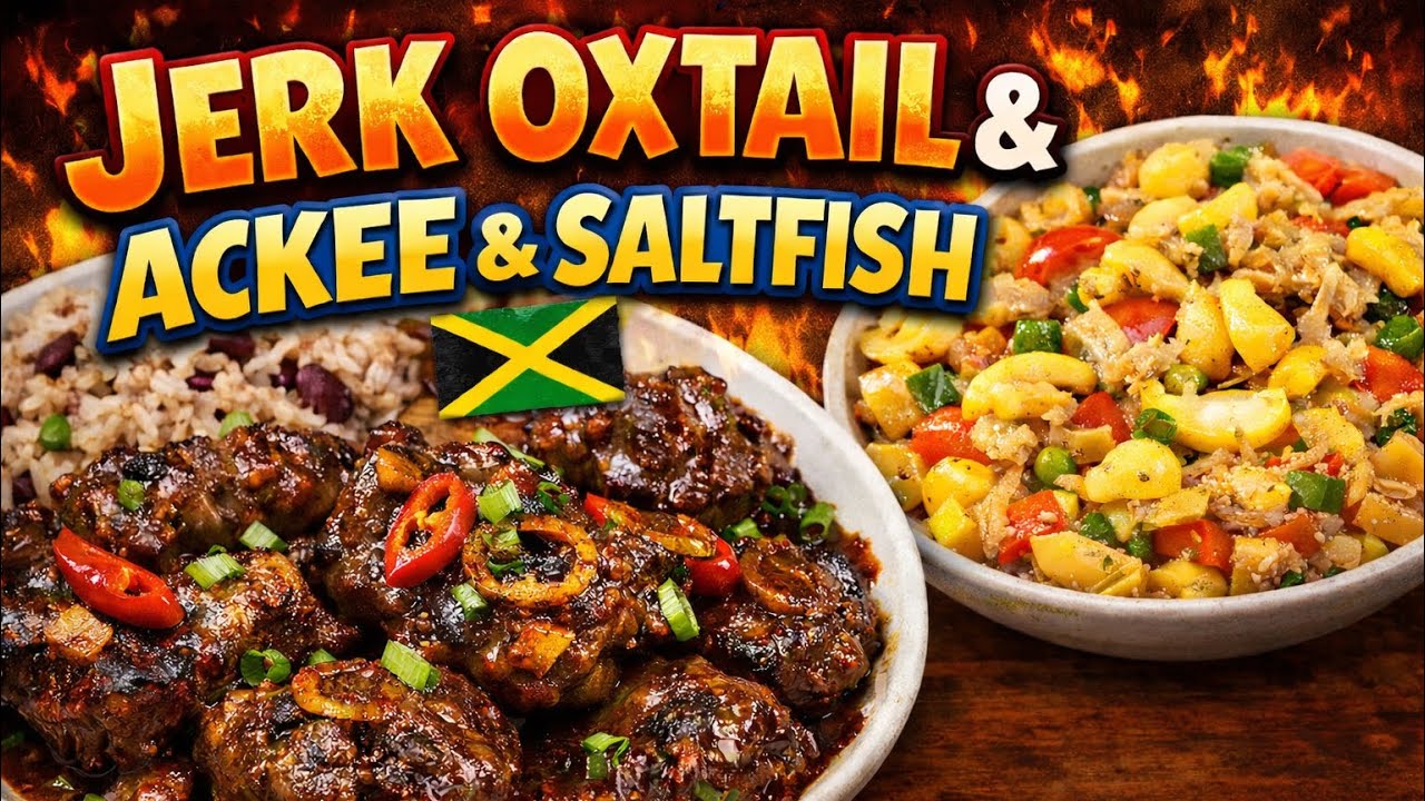 Spicy Jerk Oxtail with Ackee & Saltfish | Jamaican Home Cooking 