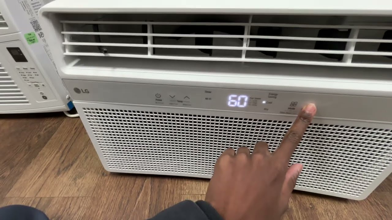 New LG 8000 Btu window air conditioner startup in thrift store 