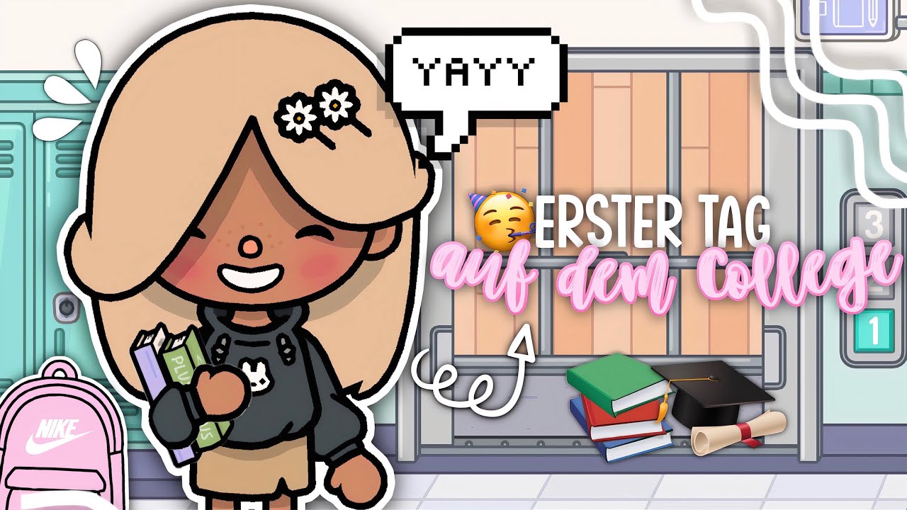 DER ERSTE TAG AUF DEM COLLEGE 📚🏫 | FOLGE 3 | AESTHETIC ROUTINE | TOCA BOCA STORY DEUTSCH