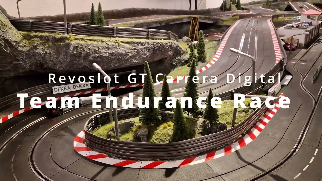 Endurance Slotcar Team Race with Revoslot GT on Carrera Digital Track, D132, Scalextric, Tuned, Fuel