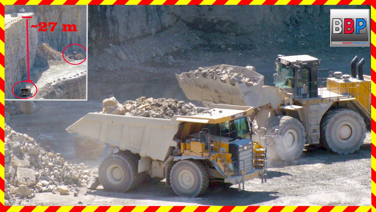 💛 CAT 990K & 775G - Steinbruch, Germany, 2025.  #caterpillar #loader